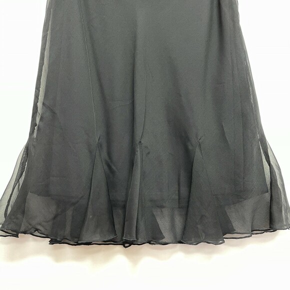 Women's Skirt 10 Black Sheer - Picture 2 of 7